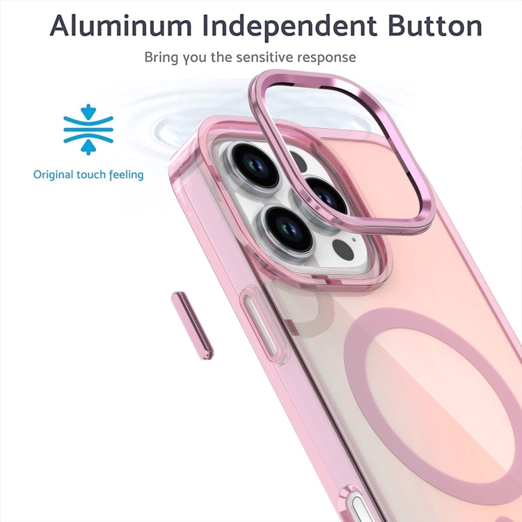 For iPhone 16 Pro Max Bright Shadow Magsafe Discoloration Phone Case(Purple) - iPhone 16 Pro Max Cases by buy2fix | Online Shopping UK | buy2fix