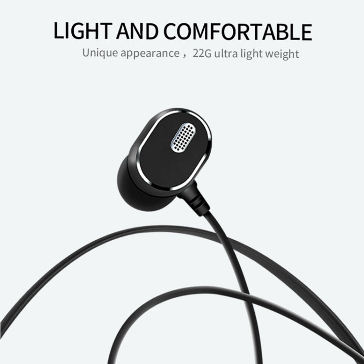 DM-22 Magnetic Bluetooth Earphone DM-22 Neckband Sport headset with Mic Wireless Handsfree Earphoness(White) - Neck-mounted Earphone by buy2fix | Online Shopping UK | buy2fix