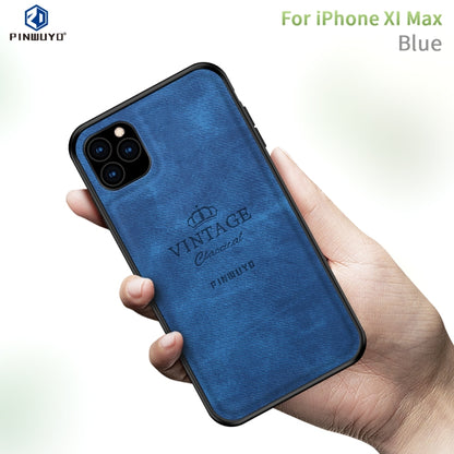 For iPhone 11 Pro Max PINWUYO Shockproof Waterproof Full Coverage PC + TPU + Skin Protective Case (Blue) - iPhone 11 Pro Max Cases by PINWUYO | Online Shopping UK | buy2fix