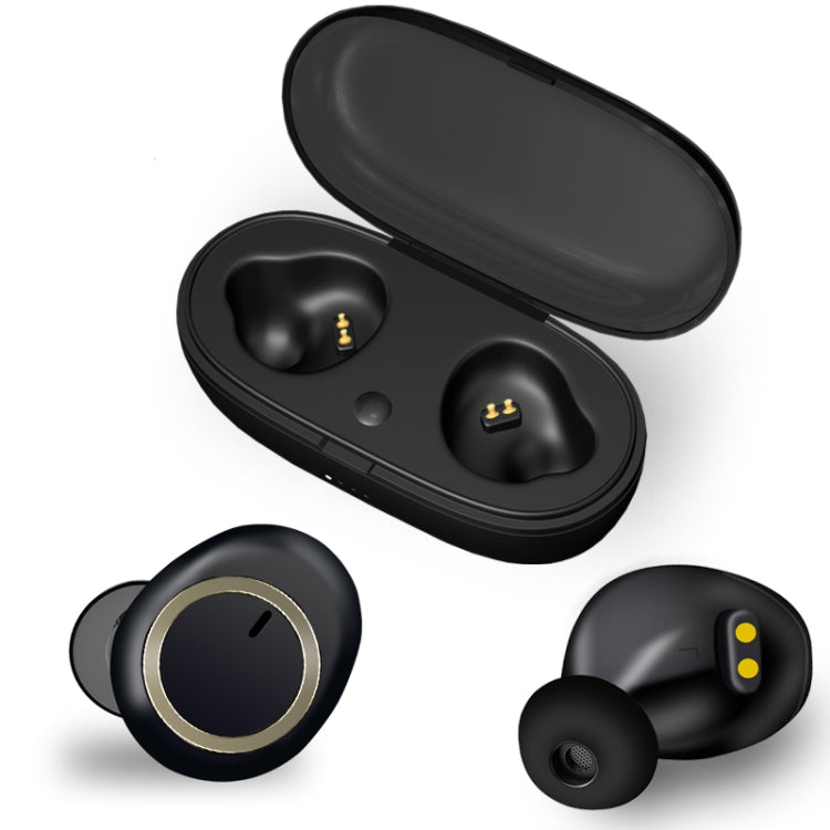 TWS-A1 TWS Bluetooth 5.0 Mini Invisible Sports Music Earphone with Charging Box & Microphone (Black) - TWS Earphone by buy2fix | Online Shopping UK | buy2fix