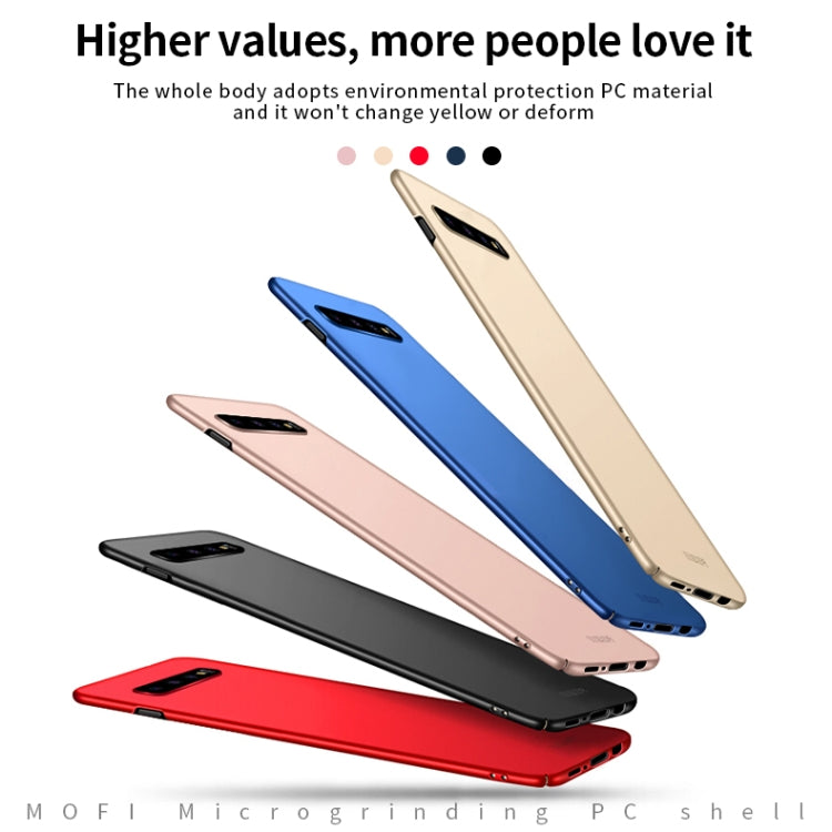 For Galaxy S10 MOFI Frosted PC Ultra-thin Hard Case(Red) - Galaxy Phone Cases by MOFI | Online Shopping UK | buy2fix