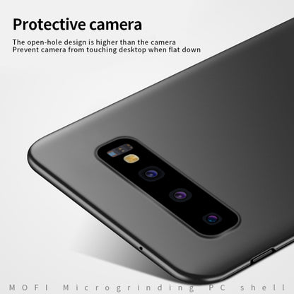 For Galaxy S10+ MOFI Frosted PC Ultra-thin Hard Case(Black) - Galaxy Phone Cases by MOFI | Online Shopping UK | buy2fix