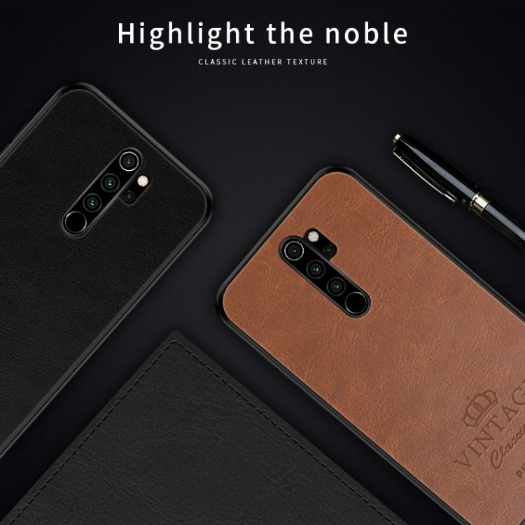 For Xiaomi RedMi Note 8 Pro PINWUYO Pin Rui Series Classical Leather, PC + TPU + PU Leather Waterproof And Anti-fall All-inclusive Protective Shell(Brown) - Xiaomi Cases by PINWUYO | Online Shopping UK | buy2fix