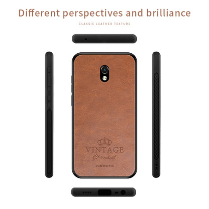 For Xiaomi RedMi 8A PINWUYO Pin Rui Series Classical Leather, PC + TPU + PU Leather Waterproof And Anti-fall All-inclusive Protective Shell(Black) - Xiaomi Cases by PINWUYO | Online Shopping UK | buy2fix