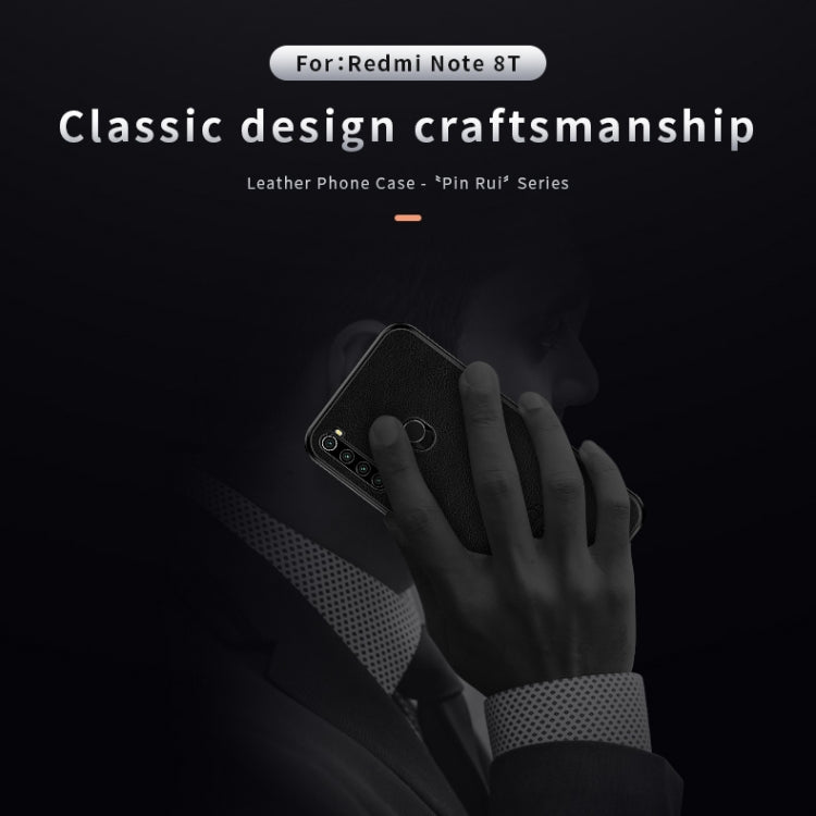 For Xiaomi Redmi Note 8T PINWUYO Pin Rui Series Classical PU Leather + PC + TPU Anti-fall All-inclusive Case (Black) - Xiaomi Cases by PINWUYO | Online Shopping UK | buy2fix