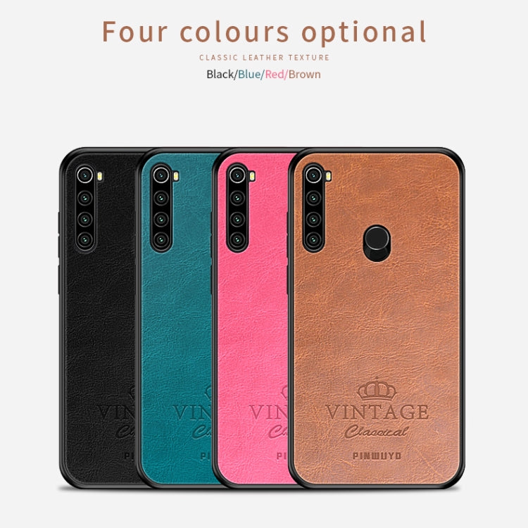 For Xiaomi Redmi Note 8T PINWUYO Pin Rui Series Classical PU Leather + PC + TPU Anti-fall All-inclusive Case (Blue) - Xiaomi Cases by PINWUYO | Online Shopping UK | buy2fix