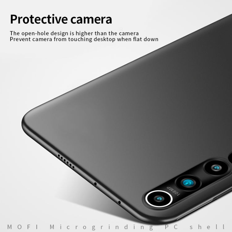 For Xiaomi Mi 10 MOFI Frosted PC Ultra-thin Hard Case(Black) - Xiaomi Cases by MOFI | Online Shopping UK | buy2fix