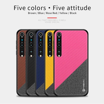 For Xiaomi 10 / 10pro PINWUYO Rong Series  Shockproof PC + TPU+ Chemical Fiber Cloth Protective Cover(Red) - Xiaomi Cases by PINWUYO | Online Shopping UK | buy2fix