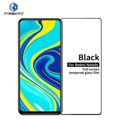 For Xiaomi Redmi Note9Pro / Note9S PINWUYO 9H 2.5D Full Screen Tempered Glass Film(Black) -  by PINWUYO | Online Shopping UK | buy2fix