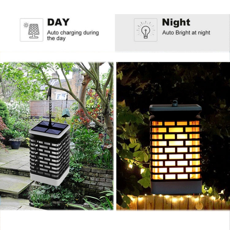 LED Solar Induction Landscape Light Flame Lamp Outdoor Waterproof Garden Lantern(Yellow) - Solar Lights by buy2fix | Online Shopping UK | buy2fix