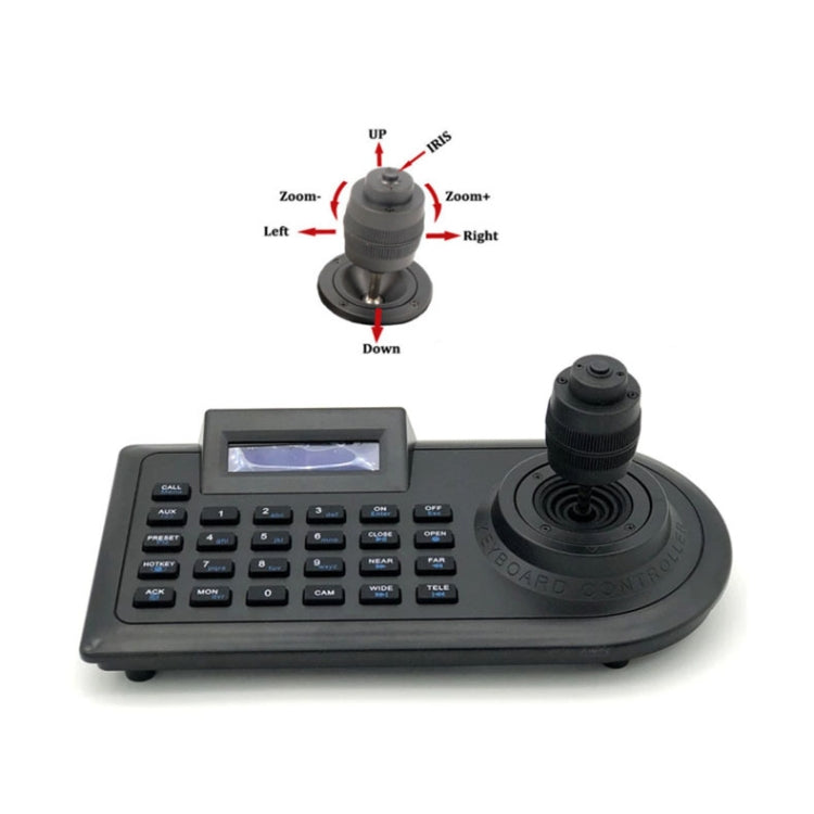 JSK-8003C Monitoring Keyboard PTZ Rocker Ball Camera Keyboard, Specification:4 Axis(UK Plug) - Other Tools by buy2fix | Online Shopping UK | buy2fix