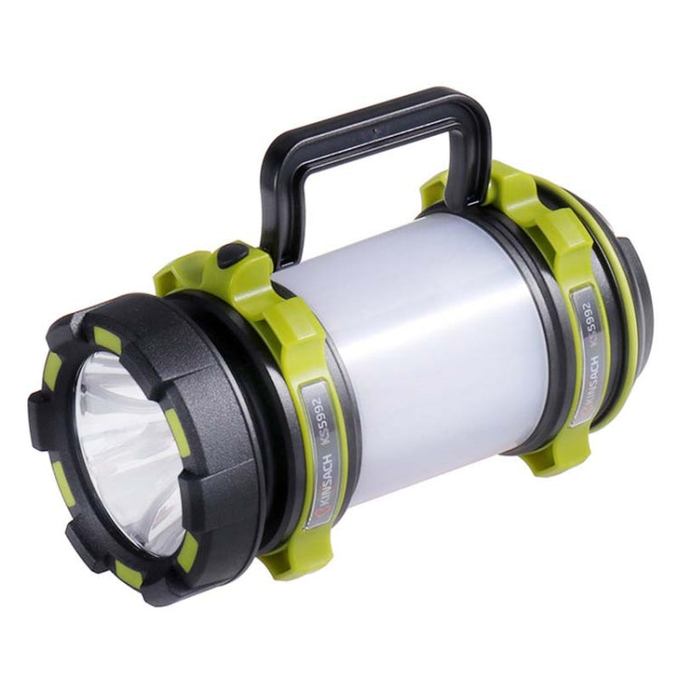 KINSACH Portable LED Searchlight Outdoor Rechargeable Multi-function Flashlight Camping Light(Green) - LED Flashlight by buy2fix | Online Shopping UK | buy2fix