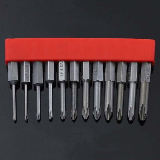 12 PCS / Set Screwdriver Bit With Magnetic S2 Alloy Steel Electric Screwdriver, Specification:3 - Drill & Drill Bits by buy2fix | Online Shopping UK | buy2fix