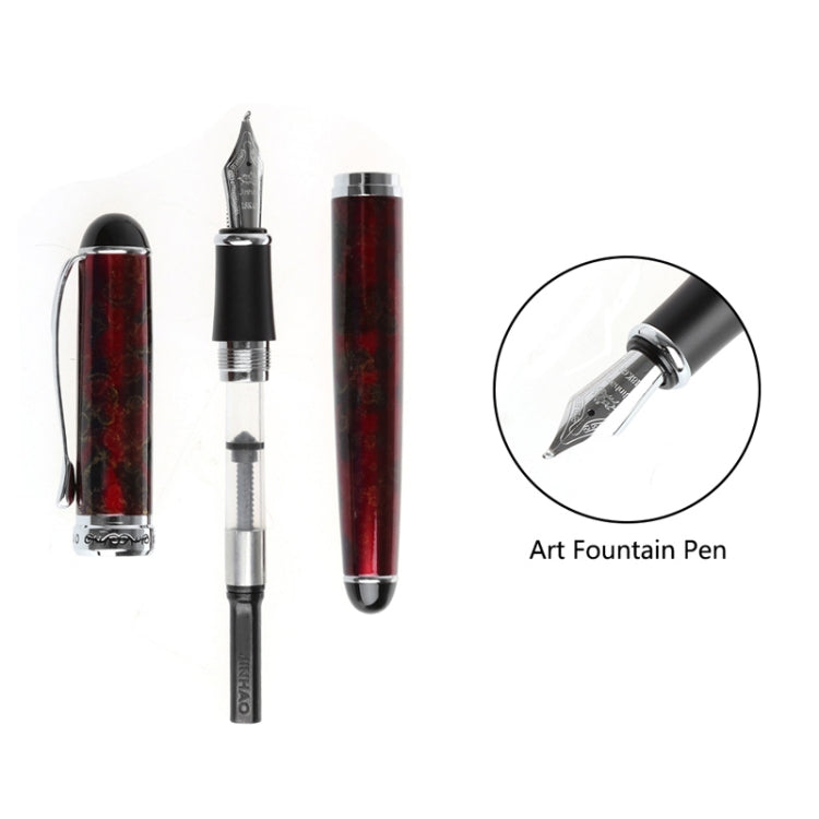 X750 Stationery Stainless Steel Fountain Pen Medium Nib Ink Pens School Oiifice Gift, Nib Size:0.5mm(Ivory) - Fountain Pens by buy2fix | Online Shopping UK | buy2fix