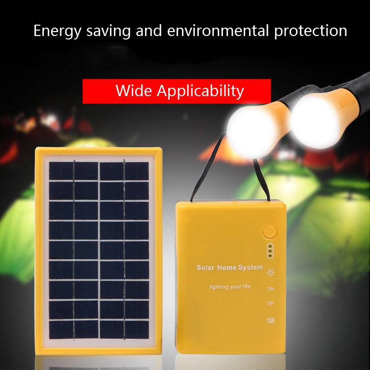 3W Solar Small System Household Multifunctional Portable Emergency Light(Red) - Solar Lights by buy2fix | Online Shopping UK | buy2fix