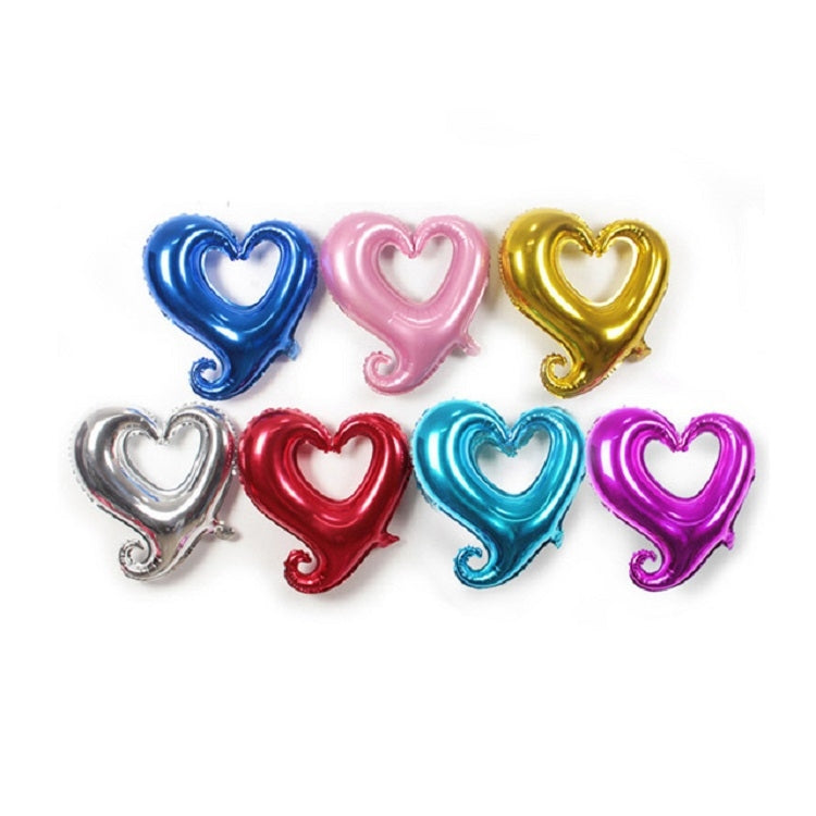 50 PCS Hollow Aluminum Heart Balloons for Wedding Party Decoration, Specification:18inch Heart Shaped(Gold) - Balloons by buy2fix | Online Shopping UK | buy2fix