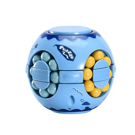 3 PCS Finger Magic Bean Magic Cube Toy Children Intelligence Fingertip Spinning Top(Blue Indigo) - Magic Cubes by buy2fix | Online Shopping UK | buy2fix