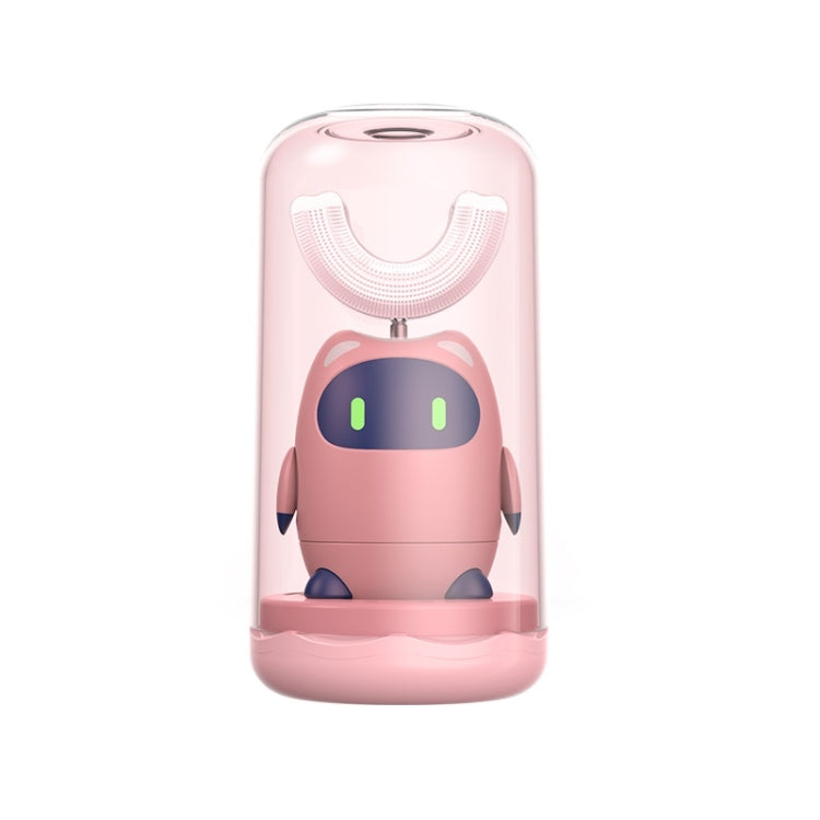 Lanbeibei Children U-Shaped Automatic Electric Toothbrush 6-12 Years Old Plus Version (Pink) - Toothbrushes by buy2fix | Online Shopping UK | buy2fix