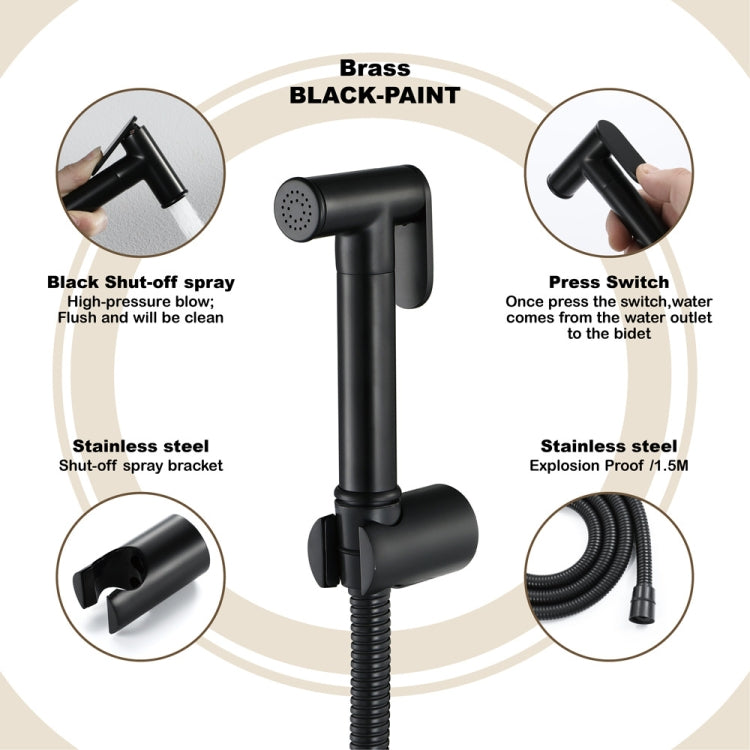 Small Shower Nozzle Toilet Rover Set, Specification: Sprinkler+Base+1.5m Hose - Shower Head by buy2fix | Online Shopping UK | buy2fix