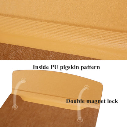 Horizontal Litchi Texture Laptop Bag Liner Bag For MacBook   13 Inch A1708 / 1706/1989 / A2337 / A2338(Liner Bag Golden) - Protective Bags by buy2fix | Online Shopping UK | buy2fix