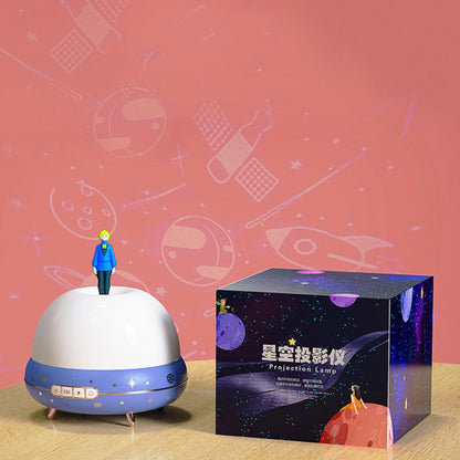 Doll Projection Night Light USB Charging Starry Sky Ocean Music Box, Spec: Standard Ver. 2.7W(White) - Night Lights by buy2fix | Online Shopping UK | buy2fix