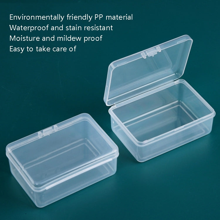 20 PCS Rectangular Plastic Box Transparent Parts PP Storage Box With Cover - Storage Boxes by buy2fix | Online Shopping UK | buy2fix