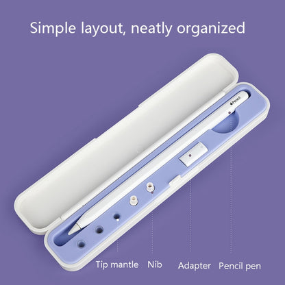 Silicone Stylus Protection Storage Box Box For Apple Pencil 1 / 2 , Specification: 8mm (Glacier Blue) - Pencil Accessories by buy2fix | Online Shopping UK | buy2fix