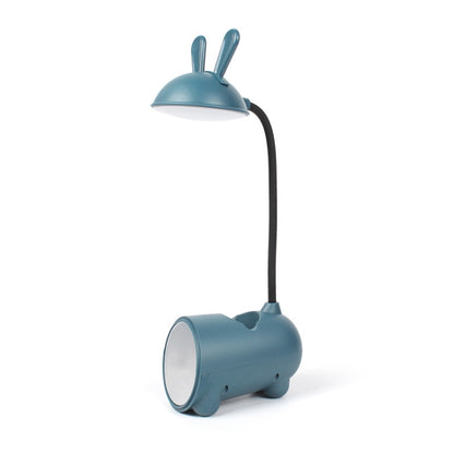 FY003T Small Rabbit USB Charging Desk Lamp with Pen Holder(Dark Blue) - Desk Lamps by buy2fix | Online Shopping UK | buy2fix