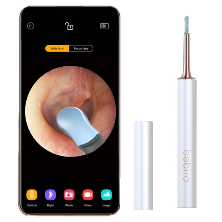 Bebird T15 Smart Visible Luminous Ear Pick Set(Dawn White) - Ear Care Tools by Bebird | Online Shopping UK | buy2fix