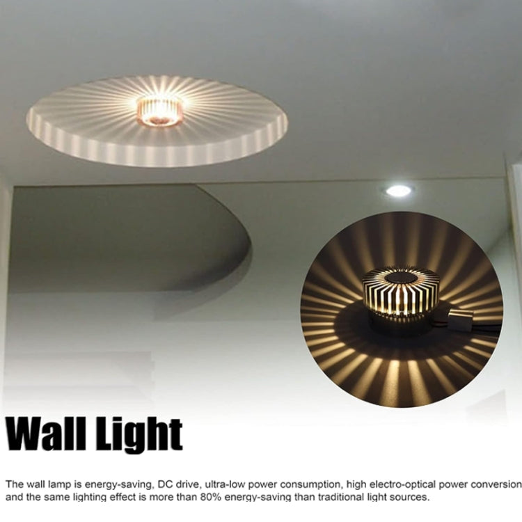 LED Aluminum Aisle Light Sunflower Corridor Lamp Decorative Light, Power source: Visible Installation 1W(Purple) - Novelty Lighting by buy2fix | Online Shopping UK | buy2fix