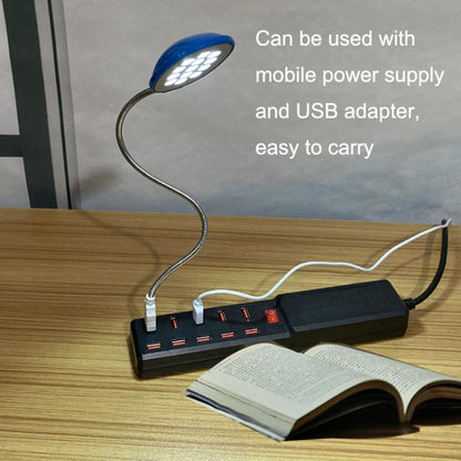2PCS 13LED Metal Hose Snake USB Light Eye Protection Notebook Keyboard Light(Blue) - Desk Lamps by buy2fix | Online Shopping UK | buy2fix