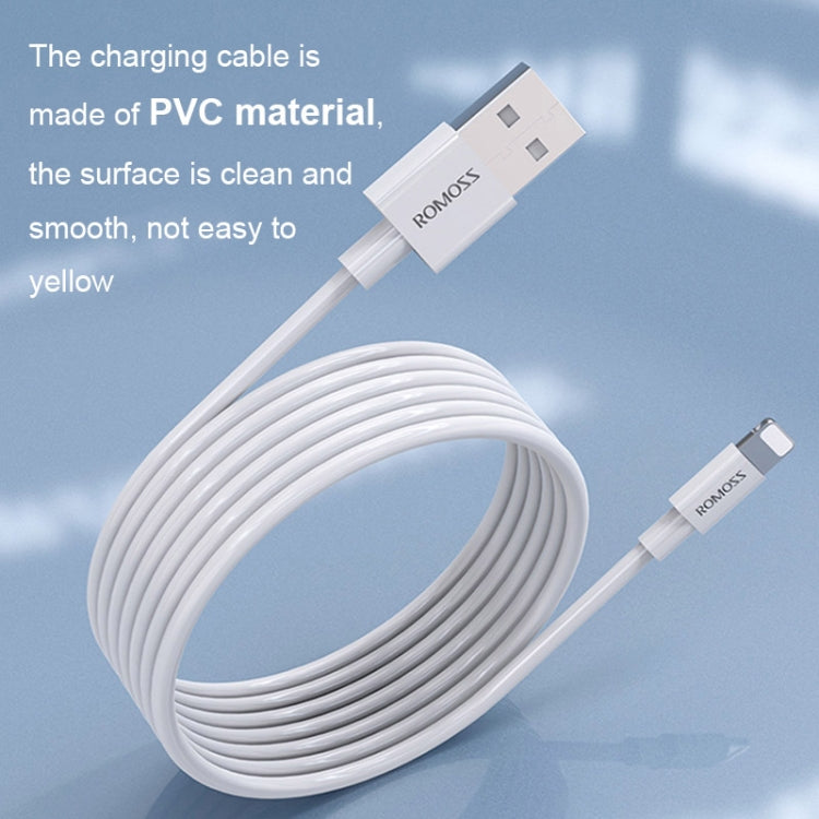 ROMOSS CB12 2.4A Mobile Phone USB Charging Data Cable for iPhone, Length: 2m - Normal Style Cable by ROMOSS | Online Shopping UK | buy2fix