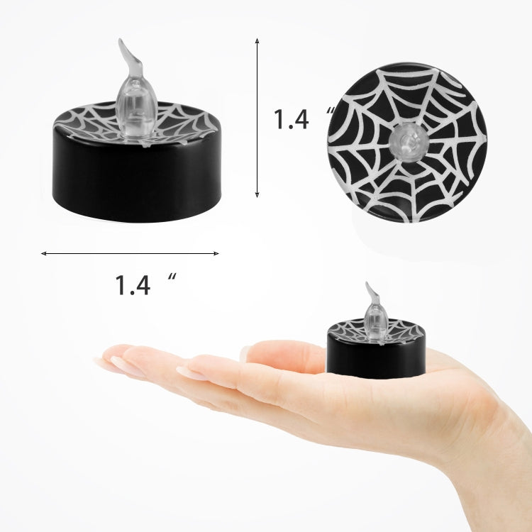 Halloween Electronic LED Candle Light, Color: Yellow Light Flash(Spider Web) - Halloween Decoration Lamps by buy2fix | Online Shopping UK | buy2fix