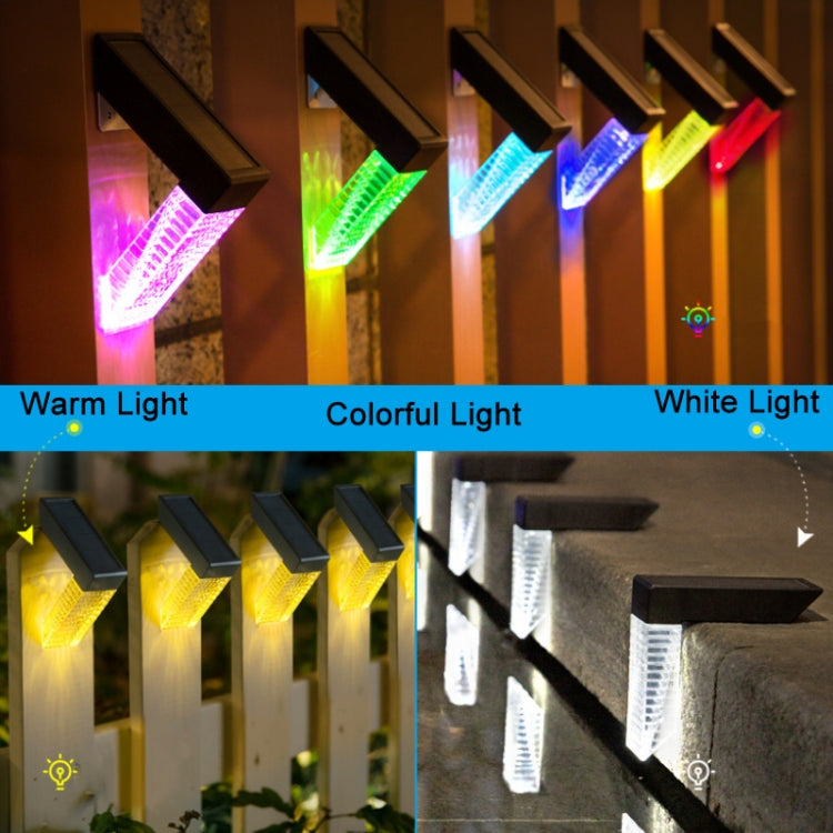 Outdoor Waterproof Courtyard Corridor Steps LED Solar Light(White+Colorful Light) - Solar Lights by buy2fix | Online Shopping UK | buy2fix