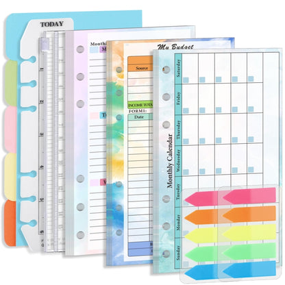 A6 6 Hole Budget Book Loose-leaf Replacement Core Handbook Insert,Spec: Kit 1 - Notebooks by buy2fix | Online Shopping UK | buy2fix