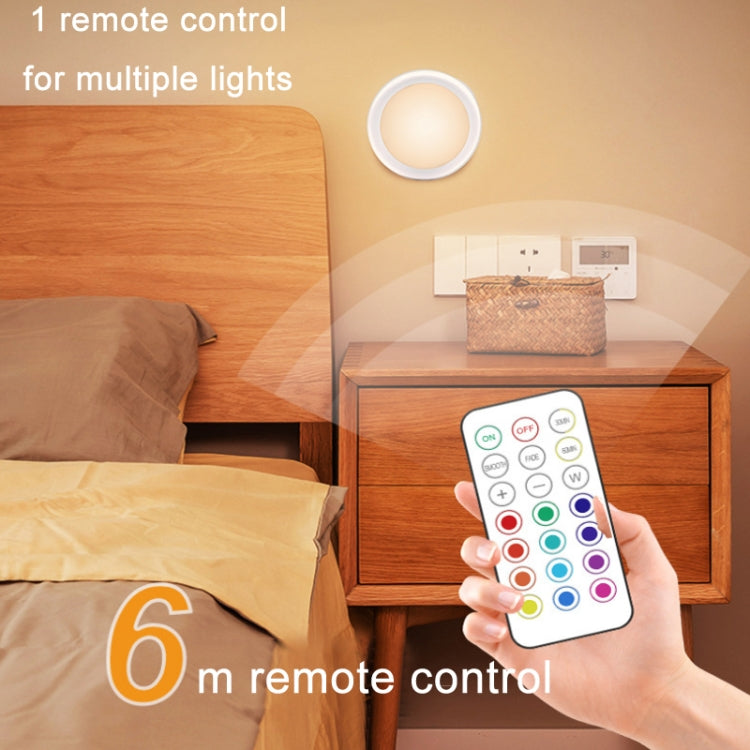 3 Lights 1 Remote Control 13-colour Night Light RGB Infrared Dimmable Cabinet Light - Novelty Lighting by buy2fix | Online Shopping UK | buy2fix