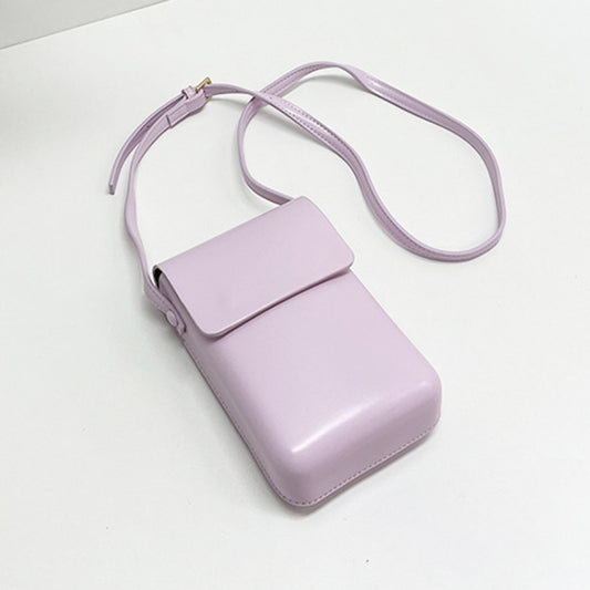 Fashion Versatile Vertical Models Single Shoulder Crossbody Mobile Phone Bag, Color: Purple - Single-shoulder Bags by buy2fix | Online Shopping UK | buy2fix