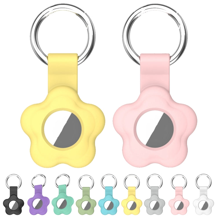 For AirTag 5pcs AT03 Tracker Case Positioning Anti-loss Device Storage Keychain Cover(Mint Green) - Key Chain Series by buy2fix | Online Shopping UK | buy2fix