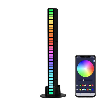 RGB Sound-controlled Rhythmic Response Lights Music Ambient LED Pick-up Lights Plug-in(32 Light+APP Black) - Novelty Lighting by buy2fix | Online Shopping UK | buy2fix