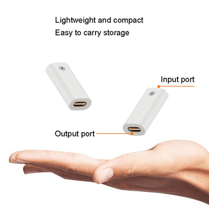 For Apple Pencil 1/2 Charging Adapter Stylus Charging Converter, Interface form: 8Pin Female To Type-C/USB-C Female - Pencil Accessories by buy2fix | Online Shopping UK | buy2fix