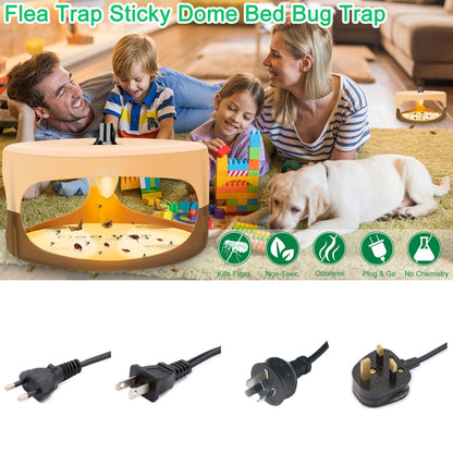 2pcs SK111 Pet Household Flea Lamp Flea Sticky Trapper Flea Capture Device(UK Plug) - Traps by buy2fix | Online Shopping UK | buy2fix