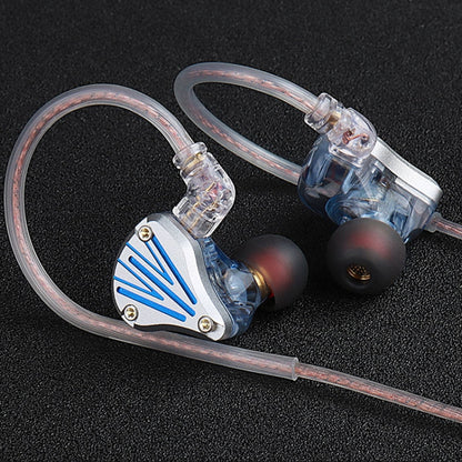 FZ In Ear Wired Cable Metal Live Broadcast Earphone, Color: With Mic Blue - In Ear Wired Earphone by FZ | Online Shopping UK | buy2fix