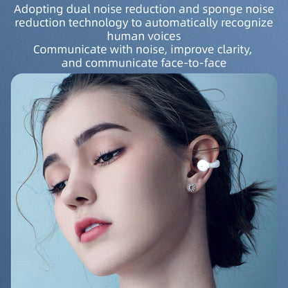 Ear Clip Type Sound Conduction Concept Bluetooth Earphone With Digital Display Charging Compartment(Black) - Bluetooth Earphone by buy2fix | Online Shopping UK | buy2fix