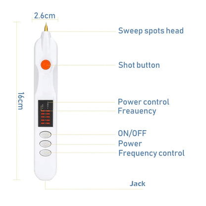 Spot Mole Pen Spot Removal Instrument Home Beauty Instrument, Spec: Charging Model EU Plug(Golden) - Beauty Instrument by buy2fix | Online Shopping UK | buy2fix