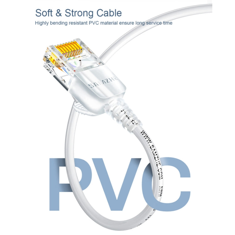 SAMZHE Cat6A Ethernet Cable UTP Network Patch Cable 2m(White) - Lan Cable and Tools by SAMZHE | Online Shopping UK | buy2fix