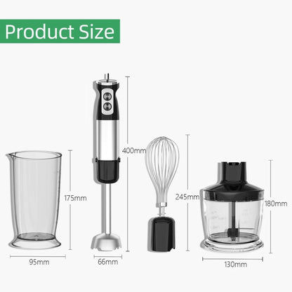 6-in-1 600W Multifunctional  Electric Blender Stainless Steel Food Cooking Stick UK Plug - Stirrer & Squeezer by buy2fix | Online Shopping UK | buy2fix