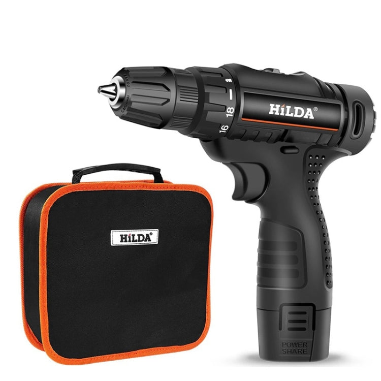 HILDA Home Power Drill 12V Li-Ion Drill With Charger And Battery, EU Plug, Model: Cloth Packing - Drill & Drill Bits by HILDA | Online Shopping UK | buy2fix