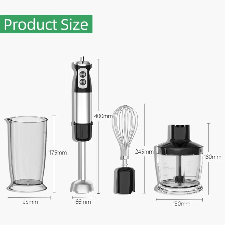 5-in-1 600W Multifunctional  Electric Blender Stainless Steel Food Cooking Stick UK Plug - Stirrer & Squeezer by buy2fix | Online Shopping UK | buy2fix