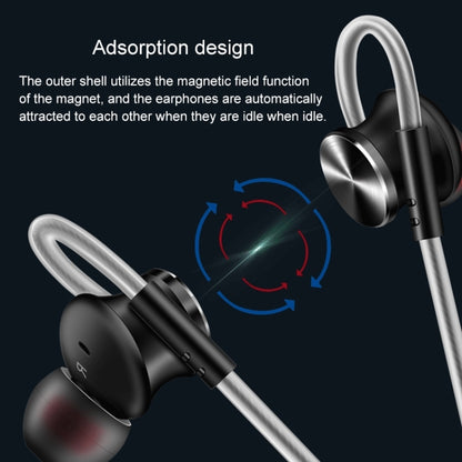 QKZ DM10 1.2m High-Quality In-Ear Metal Magnetic Sports Wired Earphones, Style: Grey - In Ear Wired Earphone by QKZ | Online Shopping UK | buy2fix