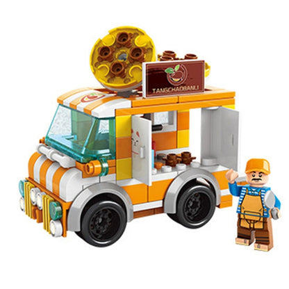 LELE BROTHER Children Assembling Mini City Street Scene Building Blocks, Style: 8613-5 Fried Chestnut Car - Building Blocks by LELE BROTHER | Online Shopping UK | buy2fix